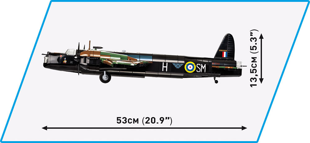 COBI 5723 Wellington side view image with dimensions