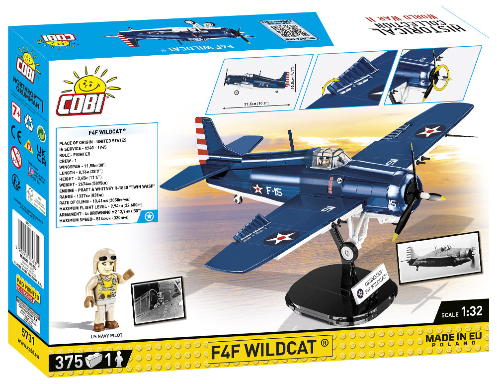 COBI F4F Northrop Grumman Wildcat Fighter: Set #5731