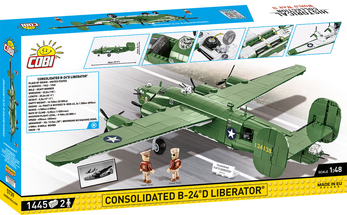 Cobi building block set packaging of Consolidated B-24D Liberator airplane