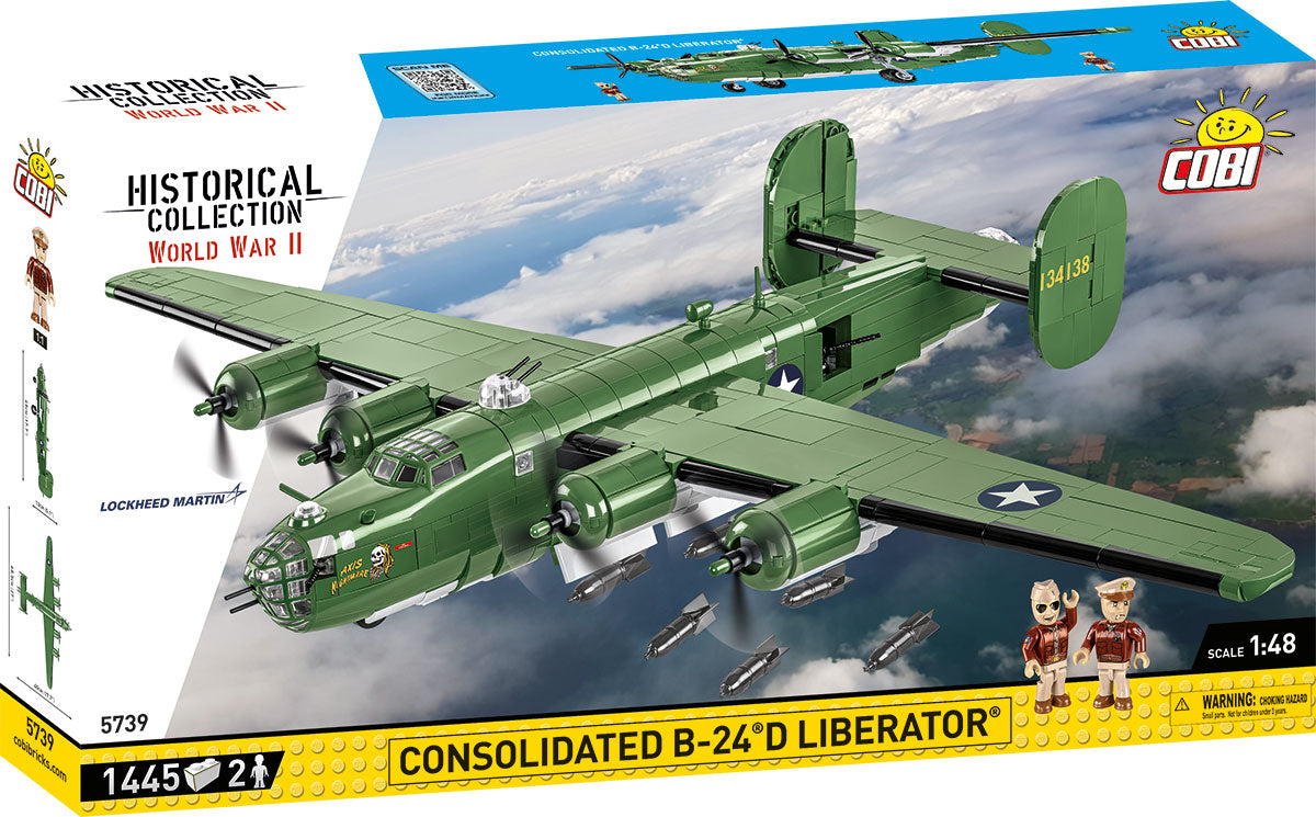 Cobi building block set packaging of Consolidated B-24D Liberator airplane