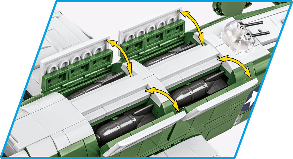 COBI B-24 Liberator image of bomb bay with bombs