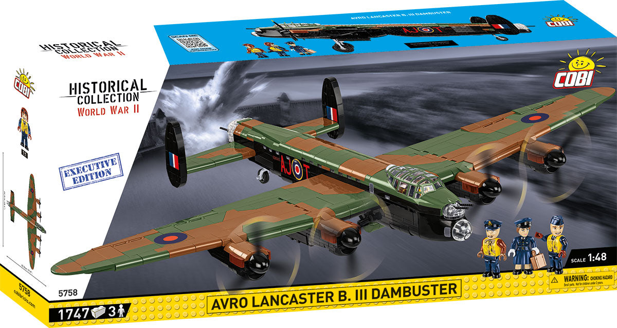 Avro Lancaster B. III Dambuster model kit in packaging with COBI branding