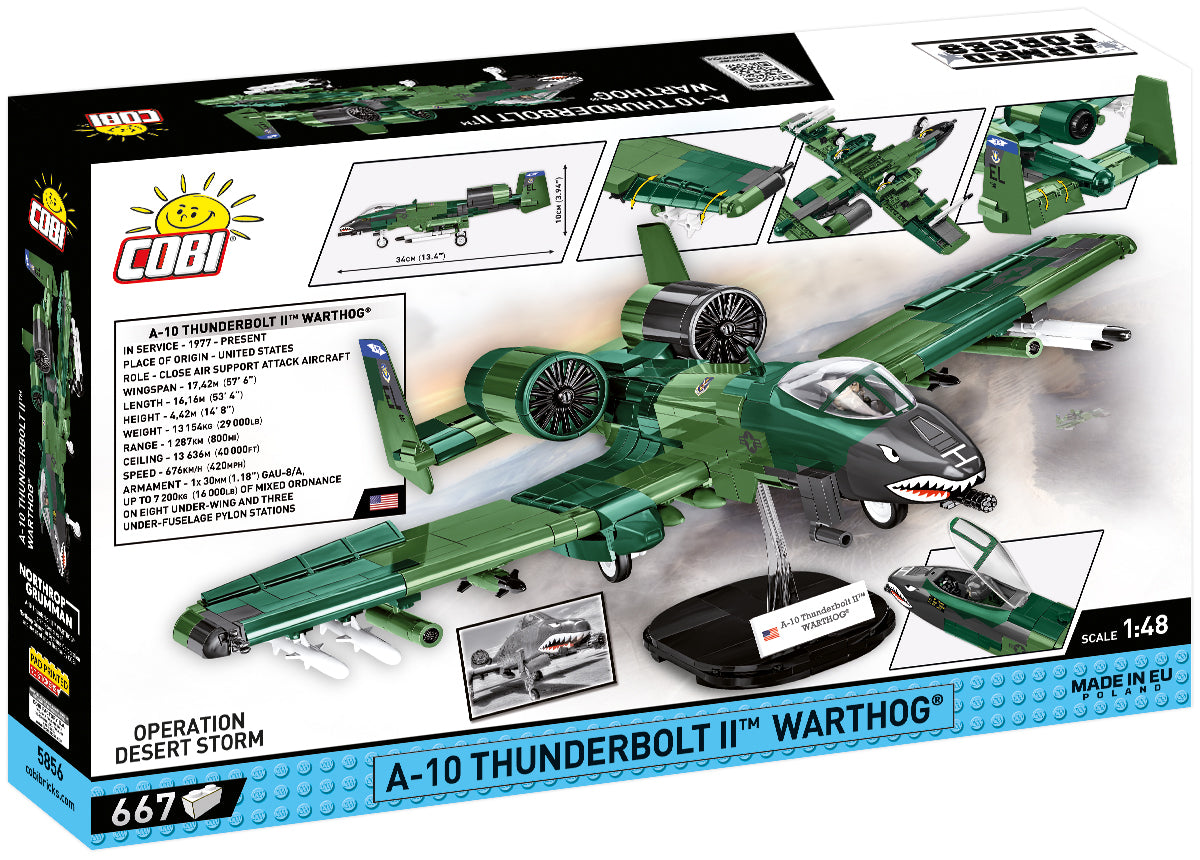 A-10 Thunderbolt II Warthog Attack Aircraft COBI Set #5856