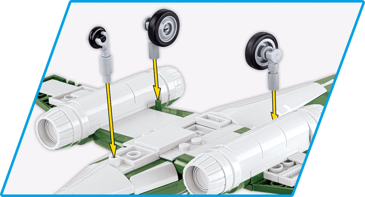 COBI #5881 Me 262 Image of landing gear