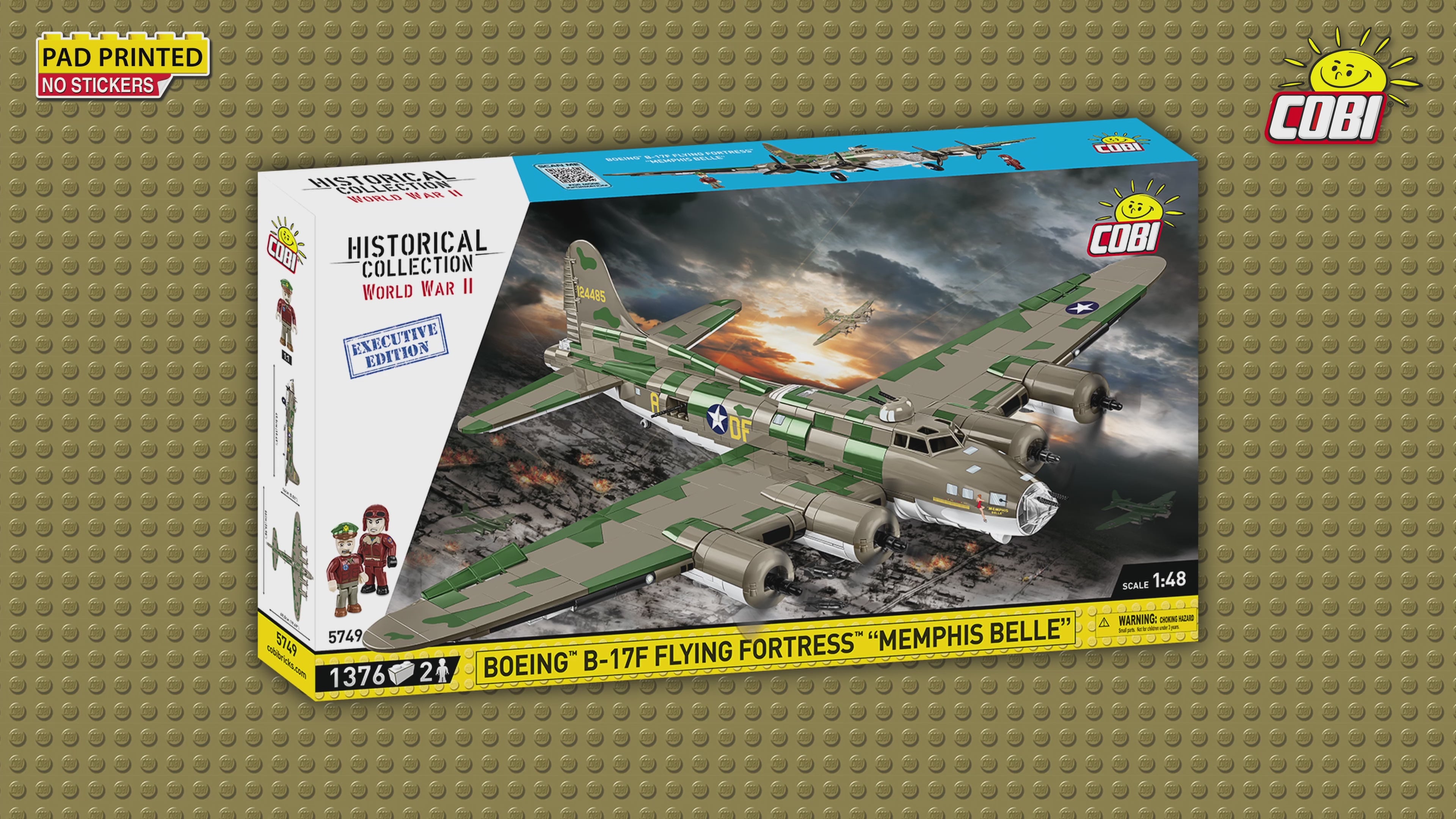 COBI Executive Edition Boeing B-17F Flying Fortress "Memphis Belle" Set #5749